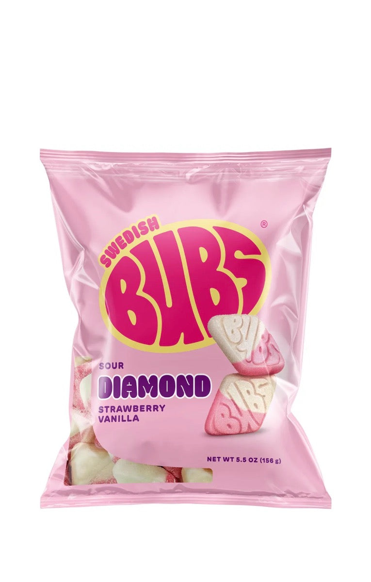 Bubs Strawberry Vanilla Swedish Gummy 156g (Sweden)